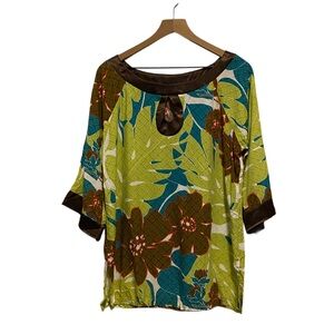 Vintage Hawaiian Blouse Kealoha Clothing Company Medium